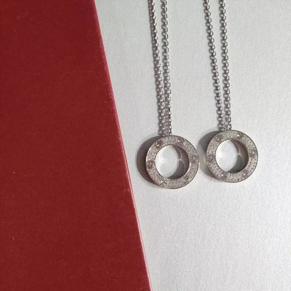 [BLAUE TRÄNEN]LIEBE HALSKETTE VERSTELLBAR SILBER