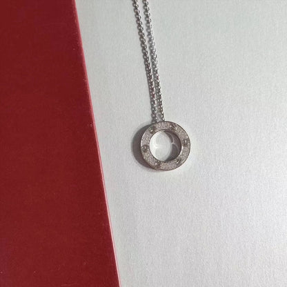 [BLAUE TRÄNEN]LIEBE HALSKETTE VERSTELLBAR SILBER