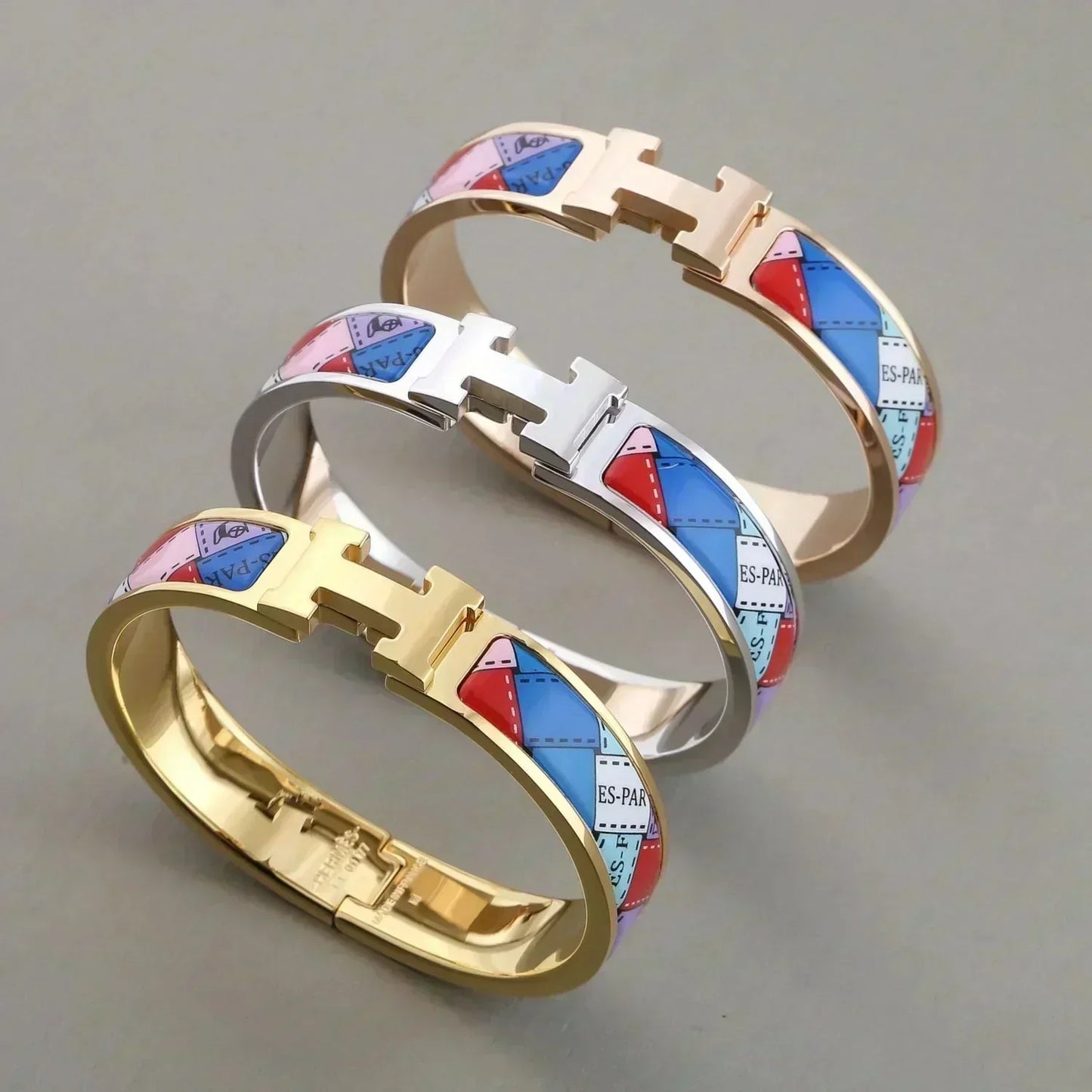 [BLAUE TRÄNEN]H ARMBAND GEPUNKTETER RAND 12MM