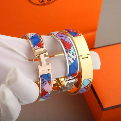 [BLAUE TRÄNEN]H ARMBAND GEPUNKTETER RAND 12MM