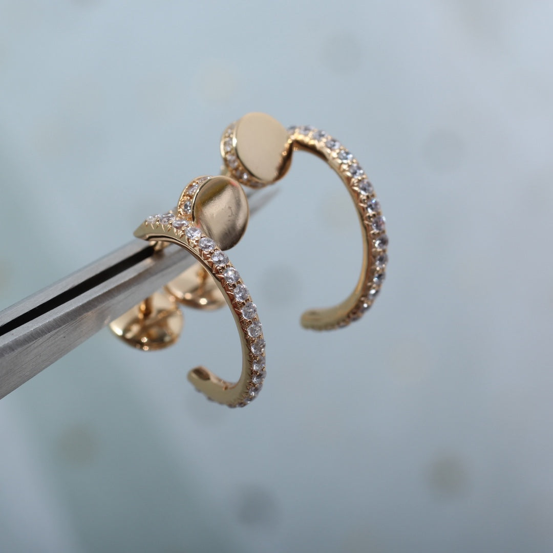 [ブルーティアーズ]JUSTE イヤリング 12.75mm ピンクゴールド ダイヤモンド