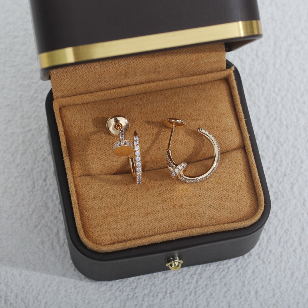[ブルーティアーズ]JUSTE イヤリング 12.75mm ピンクゴールド ダイヤモンド