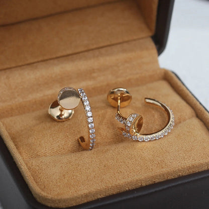 [Blue Tears Jewelry]JUSTE FULL DIAMOND SMALL EARRINGS