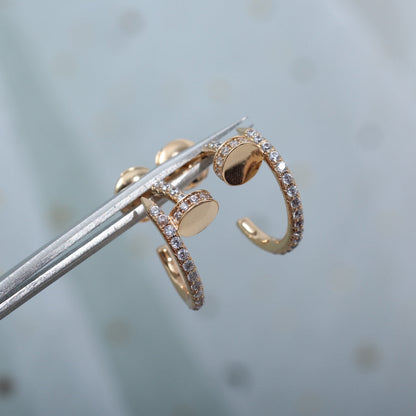 [ブルーティアーズ]JUSTE イヤリング 12.75mm ピンクゴールド ダイヤモンド