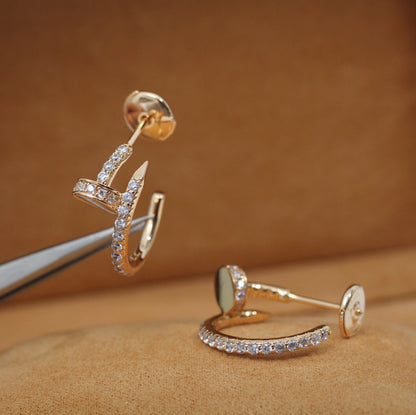 [ブルーティアーズ]JUSTE イヤリング 12.75mm ピンクゴールド ダイヤモンド