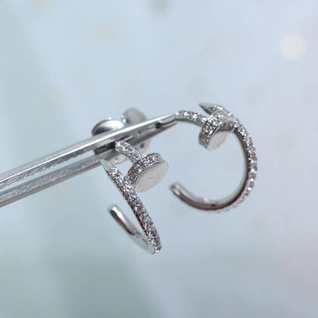 [Blue Tears Jewelry]JUSTE FULL DIAMOND SMALL EARRINGS