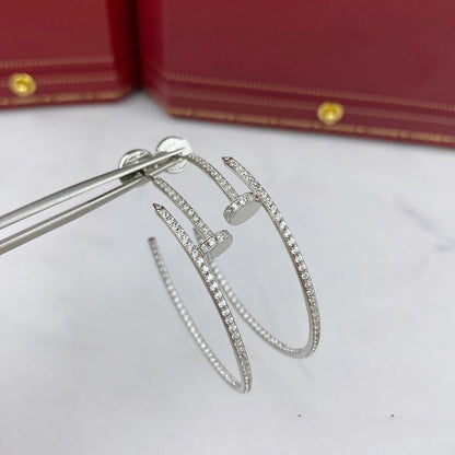 [Blue Tears Jewelry]JUSTE FULL DIAMOND LARGE EARRINGS