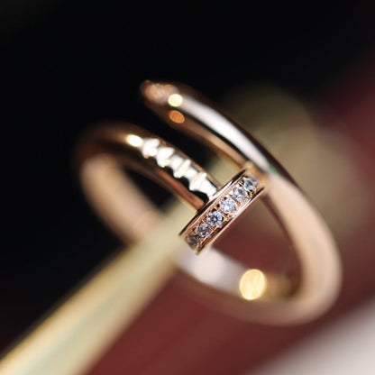 [BLAUE TRÄNEN]JUSTE RING 2,65 MM ROTGOLD DIAMANT
