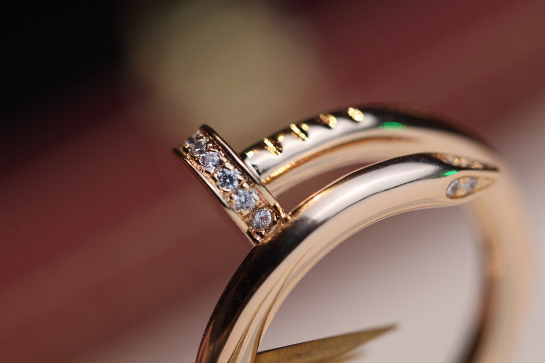 [BLAUE TRÄNEN]JUSTE RING 2,65 MM ROTGOLD DIAMANT