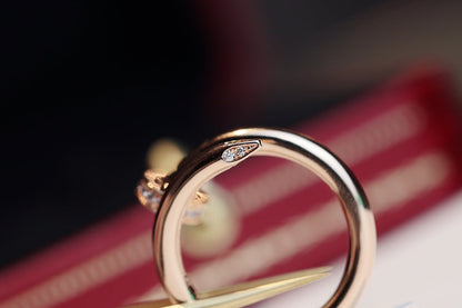 [BLAUE TRÄNEN]JUSTE RING 2,65 MM ROTGOLD DIAMANT