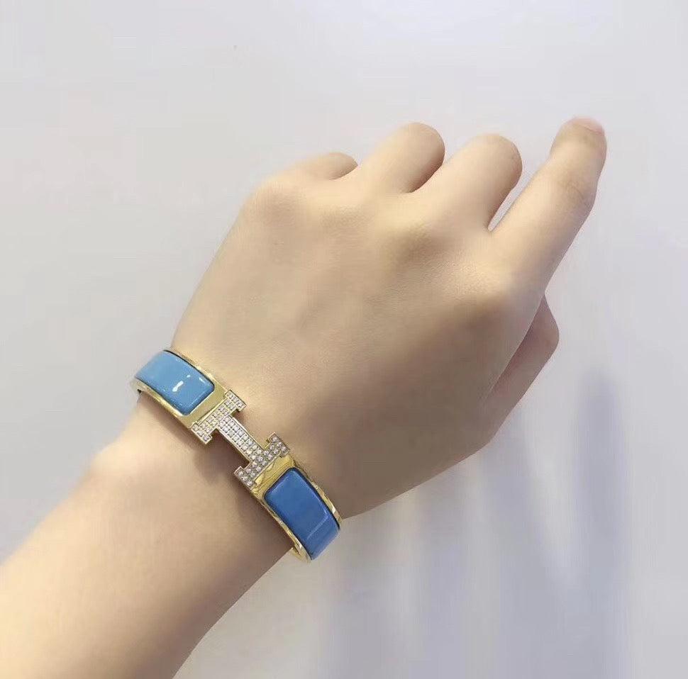 [BLAUE TRÄNEN]H CLOUD BLAU ARMBAND GOLD DIAMANT