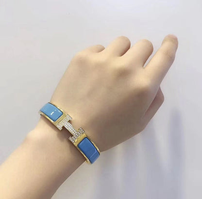 [BLAUE TRÄNEN]H CLOUD BLAU ARMBAND GOLD DIAMANT