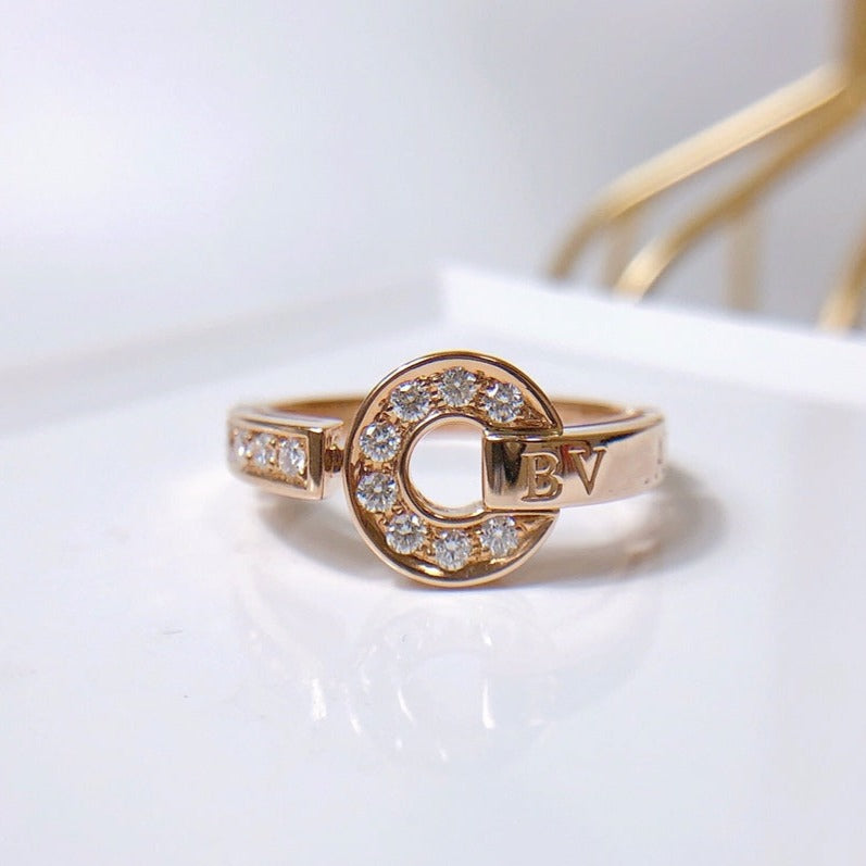 [BLAUE TRÄNEN]DREAM RING DIAMANT ROTGOLD