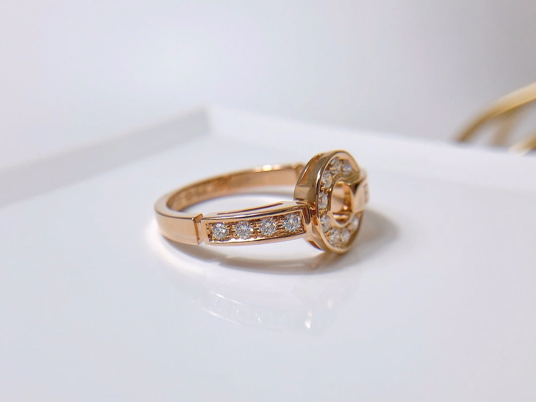 [BLAUE TRÄNEN]DREAM RING DIAMANT ROTGOLD