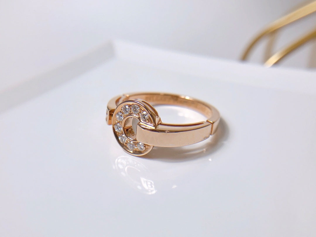 [BLAUE TRÄNEN]DREAM RING DIAMANT ROTGOLD