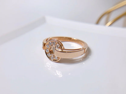 [BLAUE TRÄNEN]DREAM RING DIAMANT ROTGOLD