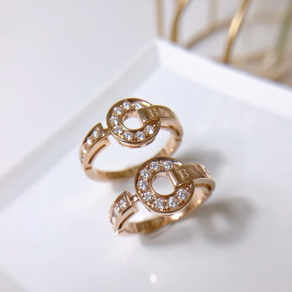 [BLAUE TRÄNEN]DREAM RING DIAMANT ROTGOLD