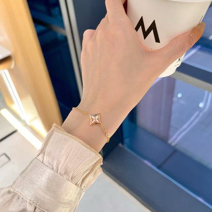 [BLUE TEARS]STAR 1 DIAMANT ROSÉGOLDARMBAND