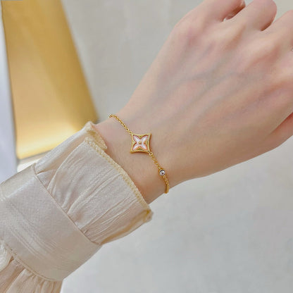 [BLUE TEARS]STAR 1 DIAMANT ROSÉGOLDARMBAND
