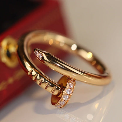 [BLAUE TRÄNEN]JUSTE RING 2,65 MM GOLD DIAMANT