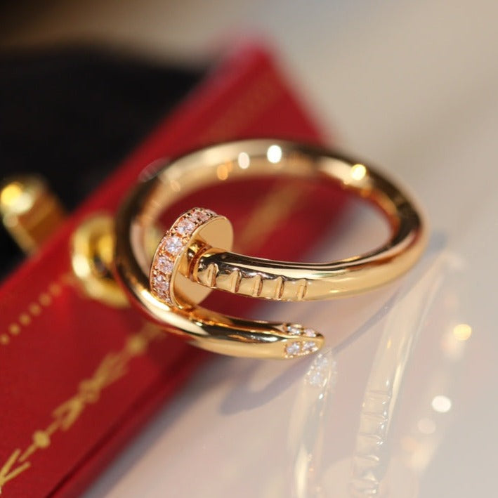 [BLAUE TRÄNEN]JUSTE RING 2,65 MM GOLD DIAMANT