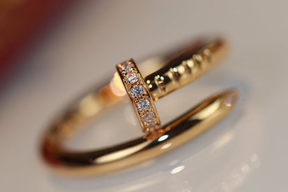 [BLAUE TRÄNEN]JUSTE RING 2,65 MM GOLD DIAMANT
