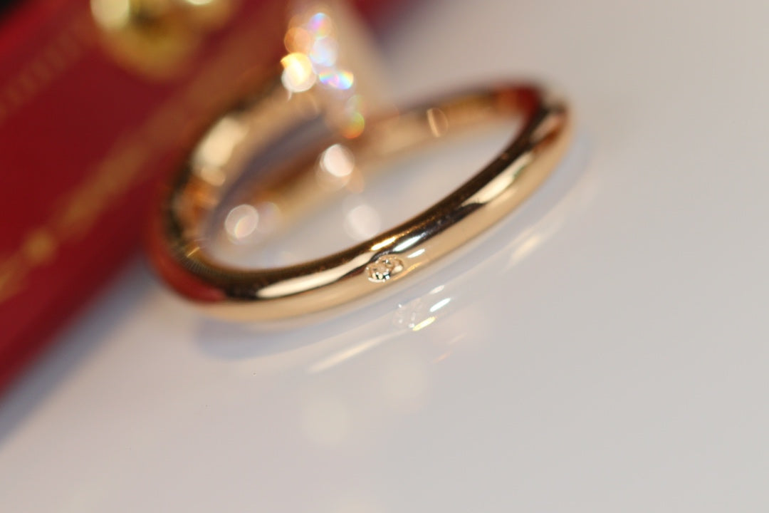 [BLAUE TRÄNEN]JUSTE RING 2,65 MM GOLD DIAMANT
