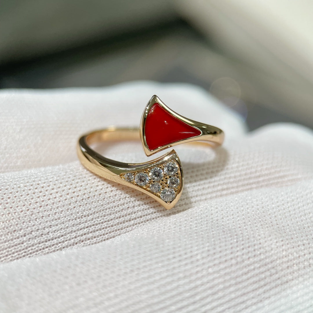 [BLAUE TRÄNEN]DREAM RING ROTGOLD DIAMANT