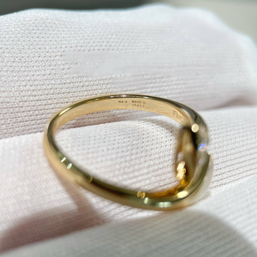 [BLAUE TRÄNEN]DREAM RING ROTGOLD DIAMANT