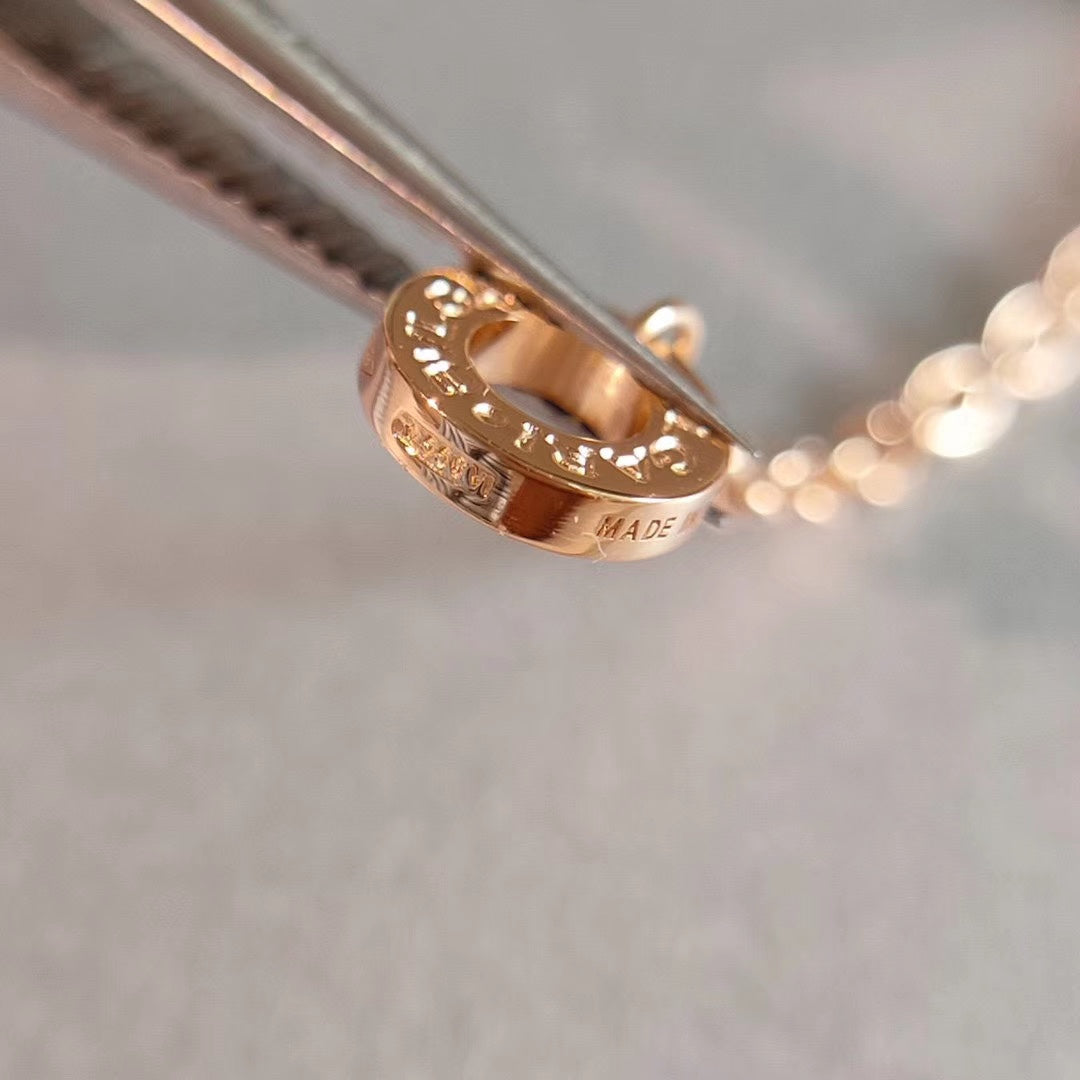 [BLAUE TRÄNEN]ZERO 1 HALSKETTE ROSA GOLD