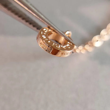 [BLAUE TRÄNEN]ZERO 1 HALSKETTE ROSA GOLD