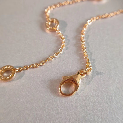 [BLAUE TRÄNEN]ZERO 1 HALSKETTE ROSA GOLD