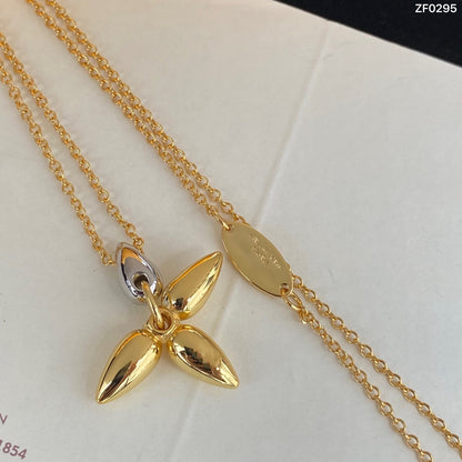 [BLAUE TRÄNEN] LOUISETTE ANHÄNGER GOLD HALSKETTE