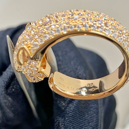 [BLAUE TRÄNEN] PANTHERE ROSÉGOLD-DIAMANTRING