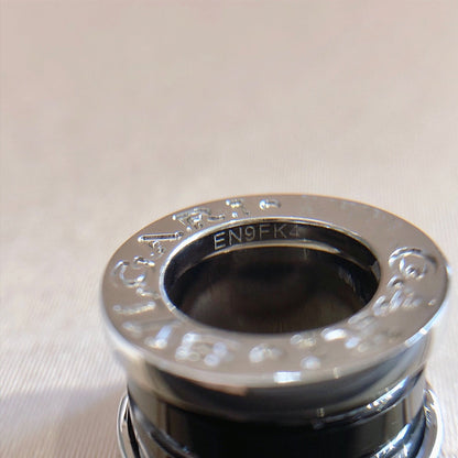 [BLAUE TRÄNEN] ZERO 1 SCHWARZE KERAMIK-SILBER-HALSKETTE