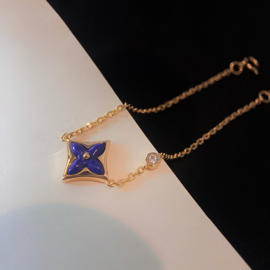 [BLAUE TRÄNEN]COLOR STAR ROSA GOLD DIAMANT ARMBAND