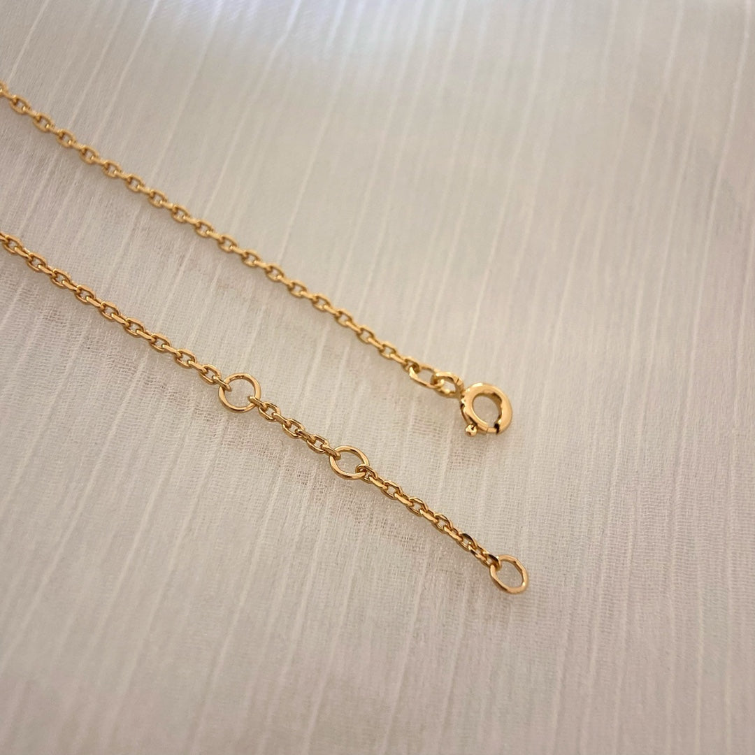 [BLAUE TRÄNEN] ARMBAND AUS ROTGOLD MIT DIAMANTEN UND KARNEOL