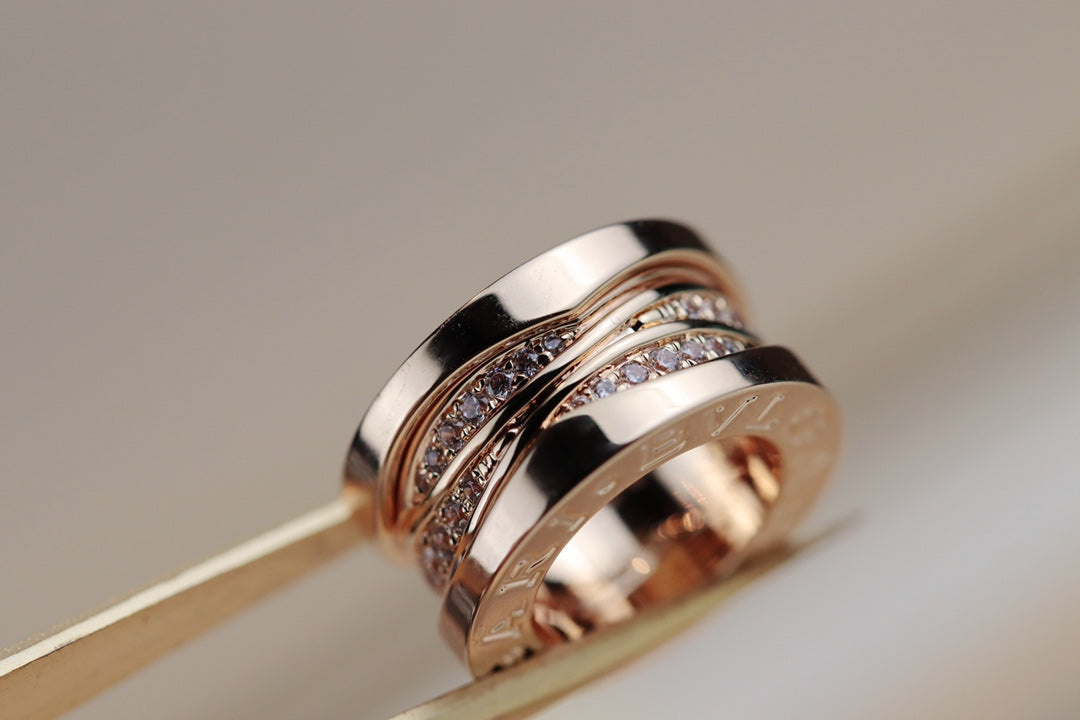 [BLAUE TRÄNEN]ZERO 1 ROSA GOLD DIAMANT HALSKETTE