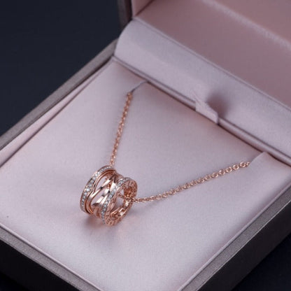 [BLUE TEARS]ZERO 1 ROSA GOLD DIAMANT OFFENE HALSKETTE