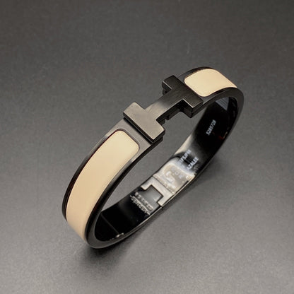 [BLUE TEARS]H ARMBAND 12MM SCHWARZ BEIGE KERAMIK