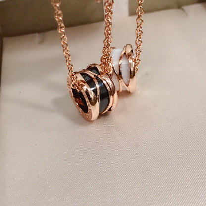 [BLAUE TRÄNEN] ZERO 1 VIER BAND ROSA GOLD KERAMIK