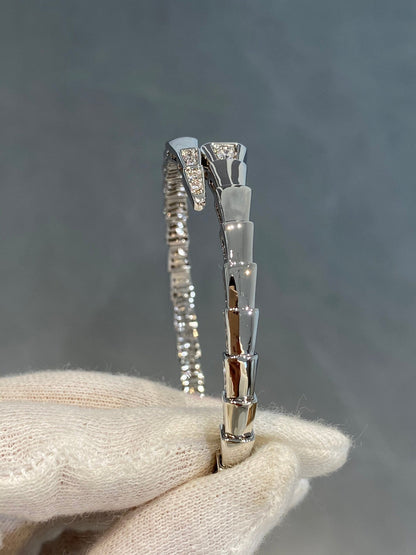 [BLAUE TRÄNEN]SERPENTI ARMBAND DIAMANTEN SILBER