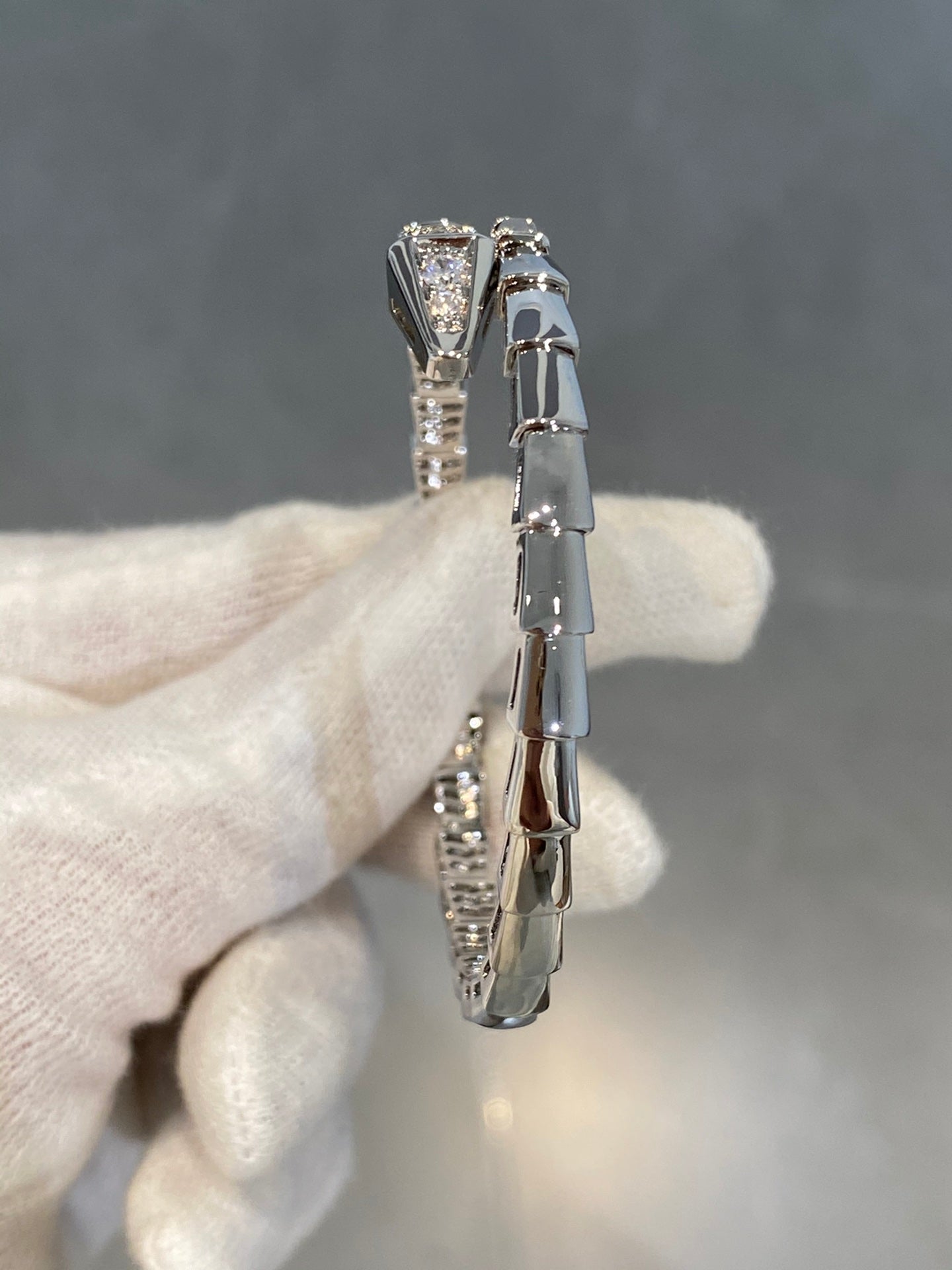 [BLAUE TRÄNEN]SERPENTI ARMBAND DIAMANTEN SILBER