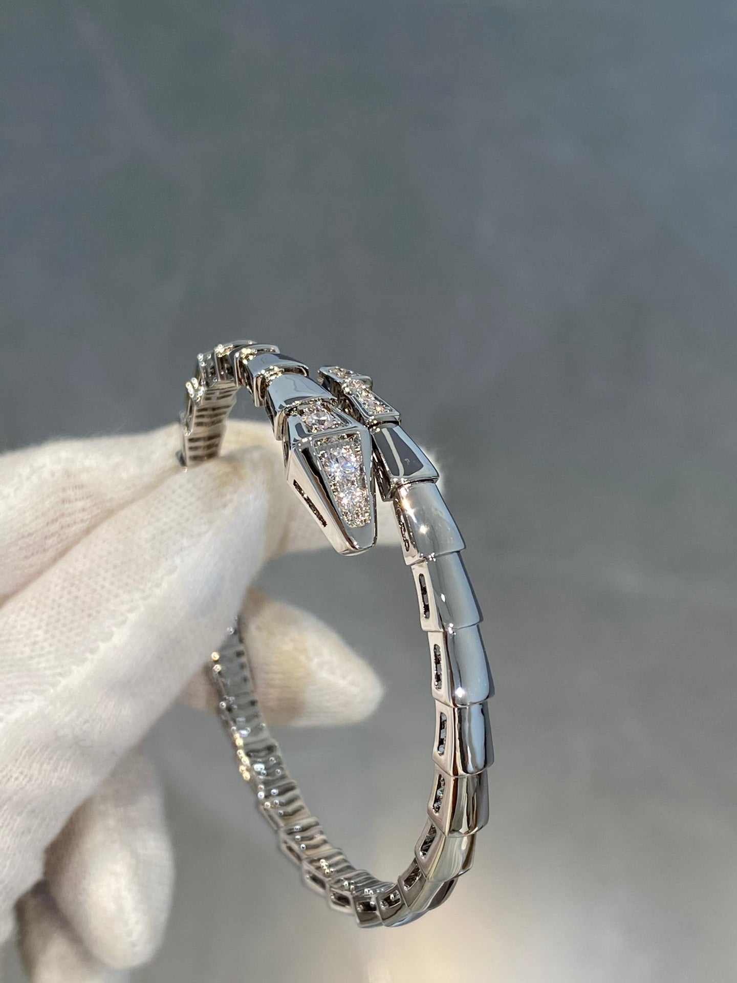 [BLAUE TRÄNEN]SERPENTI ARMBAND DIAMANTEN SILBER