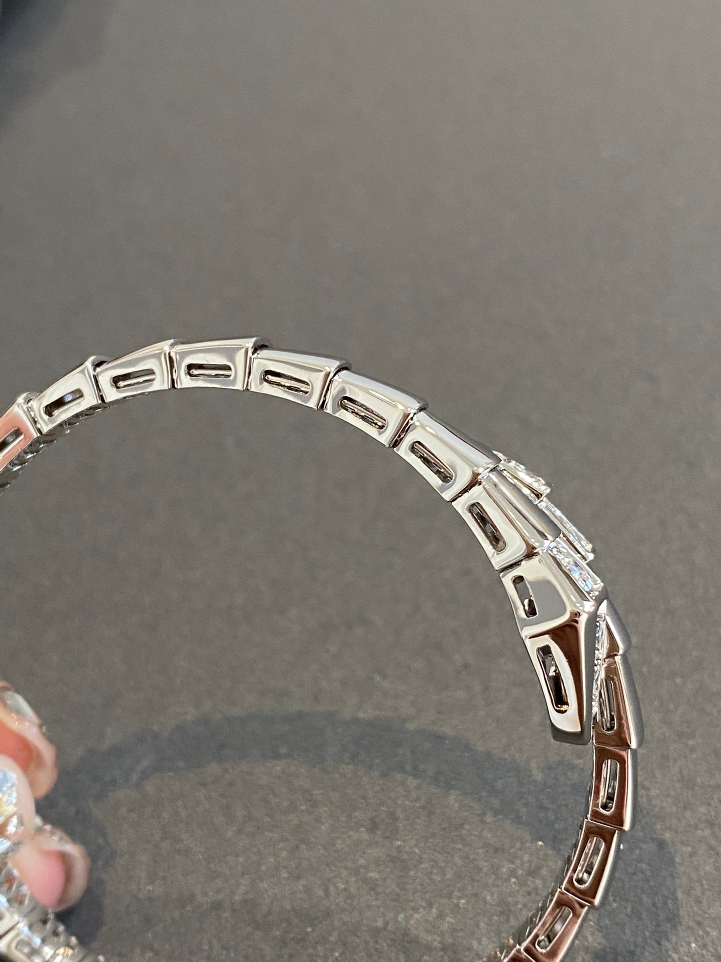 [BLAUE TRÄNEN]SERPENTI ARMBAND DIAMANTEN SILBER