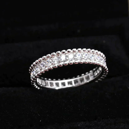 [BLAUE TRÄNEN]PERLEE DIAMANT SILBERRING