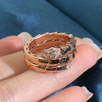 [BLUE TEARS]SERPENTS DOPPELREIHIGER DIAMANTRING