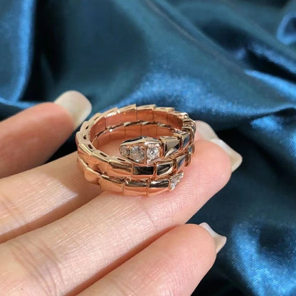 [BLUE TEARS]SERPENTS DOPPELREIHIGER DIAMANTRING