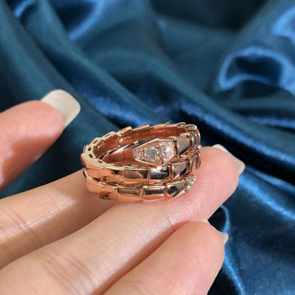 [BLUE TEARS]SERPENTS DOPPELREIHIGER DIAMANTRING