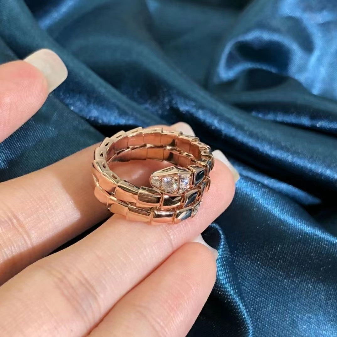[BLUE TEARS]SERPENTS DOPPELREIHIGER DIAMANTRING